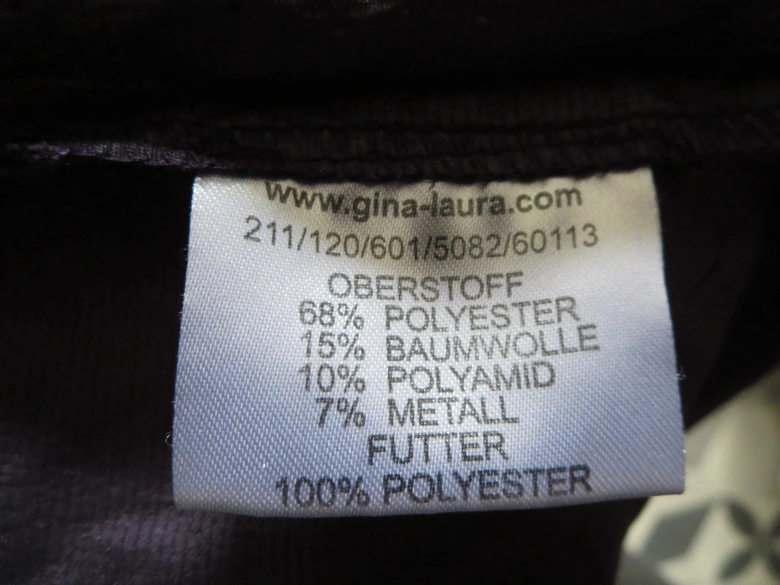 Veste sans manches Gina Laura – Violet prune élégant – Taille L/40 – photo 4